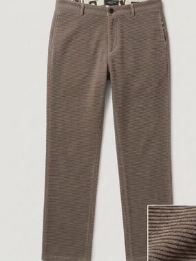 Men’s Tan Betabrand Ribbed Corduroy Pants 32” waist